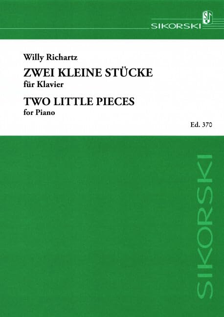 2 kleine Stücke: für Klavier. piano. book