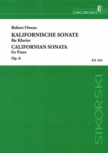 Kalifornische Sonate: für Klavier. op. 6. piano. Sheet Music