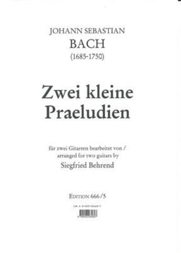 2 kleine Praeludien: für 2 Gitarren. 5. 2 guitars. book