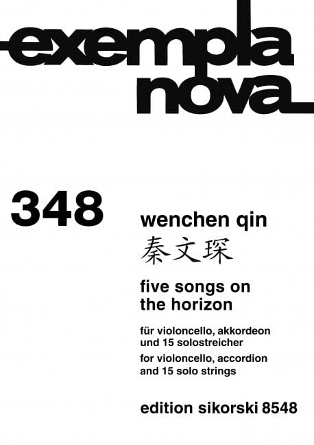 5 Songs on the Horizon: für Violoncello, Akkordeon und 15 Solostreicher. 348. cello, accordion, 15 strings. Partition d'étude. Books