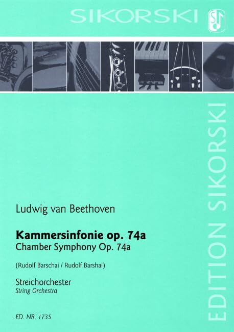 Kammersinfonie: für Streichorchester. op. 74 a. string orchestra. Partition d'étude. Books