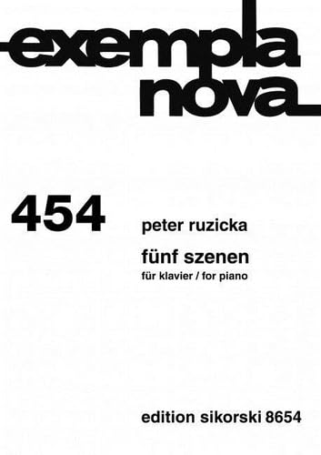 5 Szenen: für Klavier. 454. piano. Books