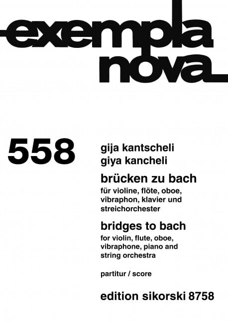 Brücken zu Bach: für Violine, Flöte, Oboe, Vibraphon, Klavier und Streichorchester. 558. violin, flute, oboe, vibraphone, piano, string orchestra. Partition d'étude. book