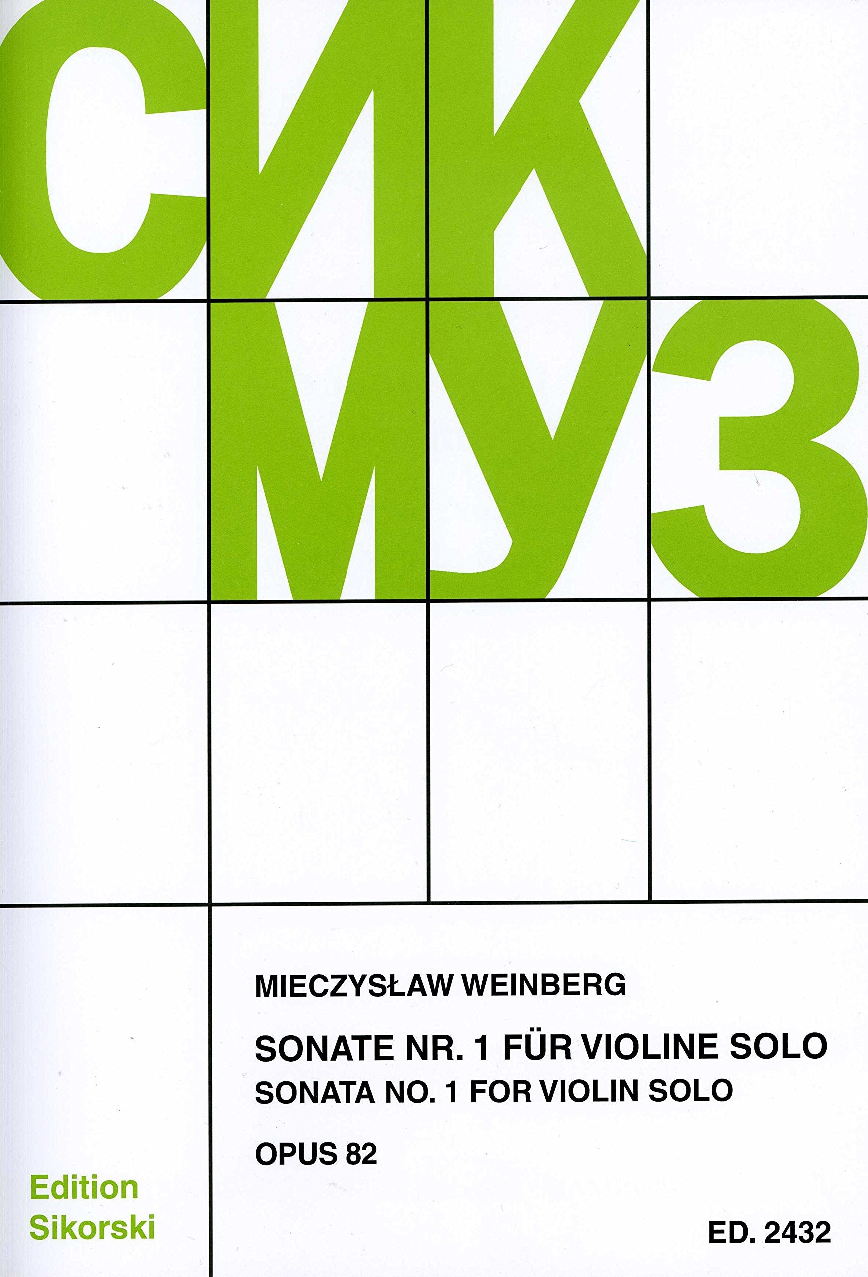 Sonate Nr.1 op.82 : für Violine Sheet Music