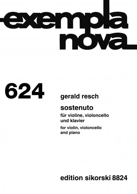 Sostenuto: für Violine, Violoncello und Klavier. 624. piano trio. book