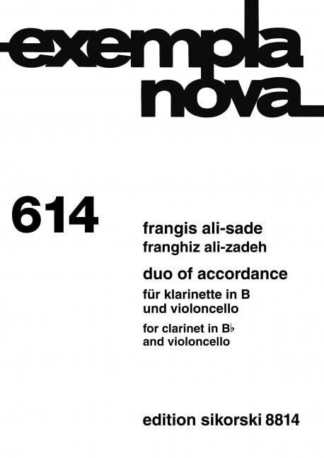 Duo of Accordance: für Klarinette in B und Violoncello. 614. clarinet, cello. book