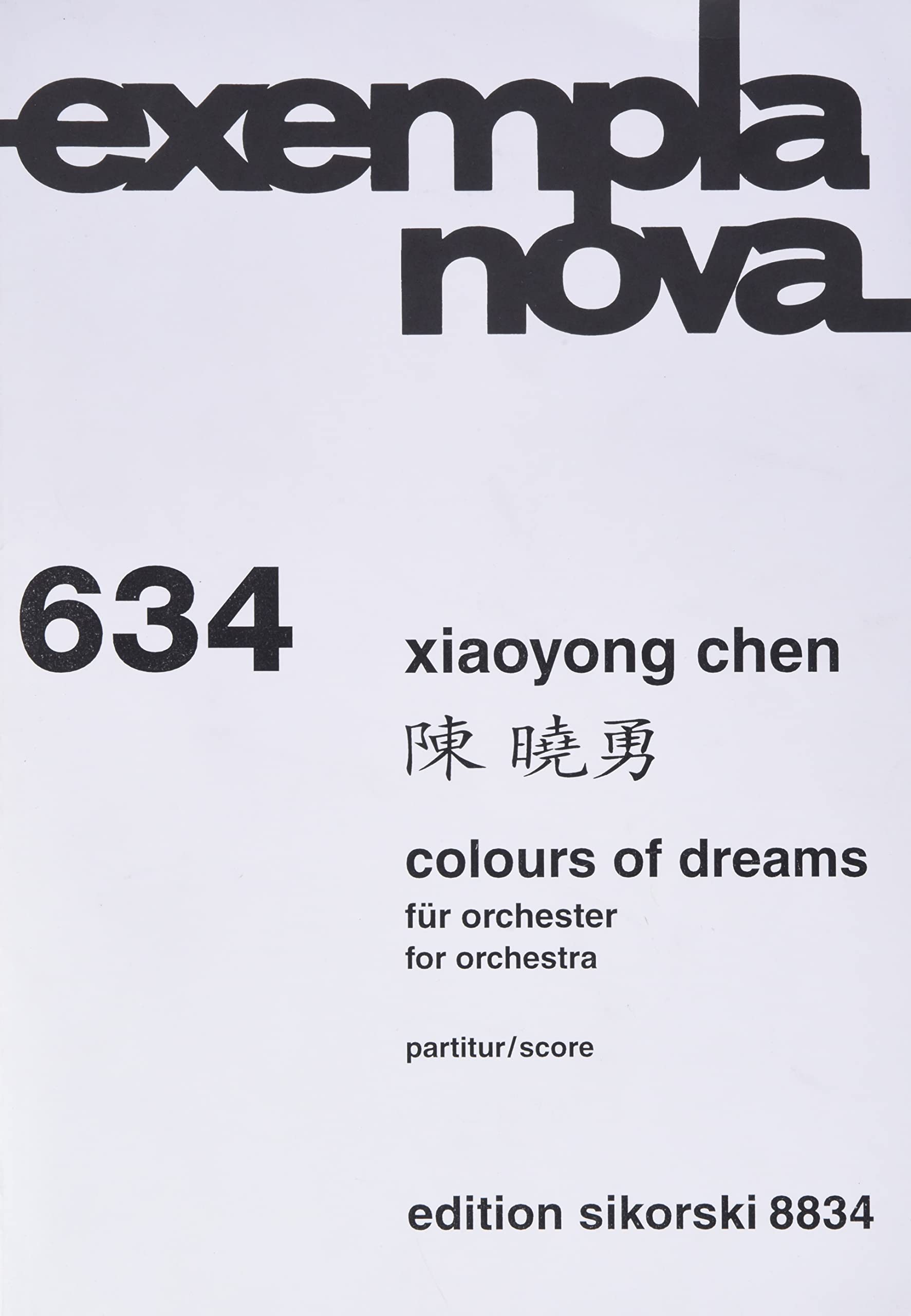 Colours of Dreams: für Orchester. 634. orchestra. Partition d'étude. book