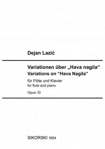 Variationen über "Hava nagila": für Flöte und Klavier. op. 10. flute, piano. book