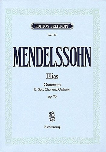Elias op.70, Klavierauszug (Rietz) Sheet Music