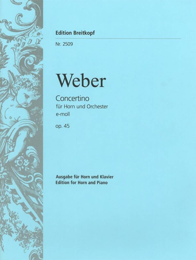 Concertino e-moll op. 45 - Ausgabe für Horn und Klavier (EB 2509) Sheet Music