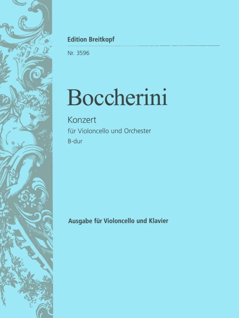 Violoncellokonzert B-dur - Ausgabe für Cello und Klavier (EB 3596) Sheet Music