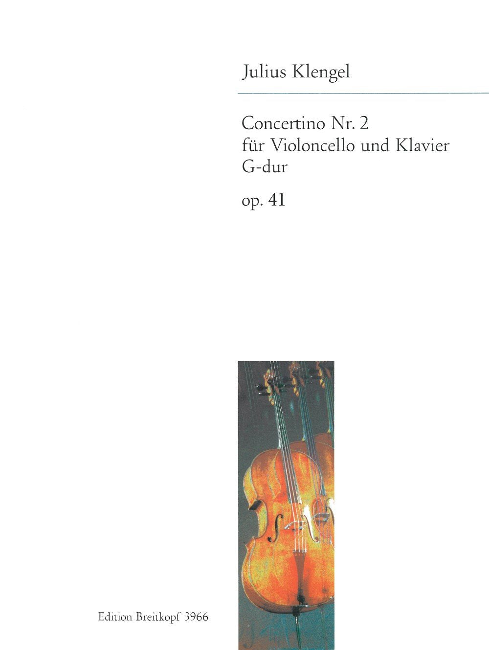Concertino Nr. 2 G-dur op. 41 für Cello und Klavier (EB 3966) Sheet Music