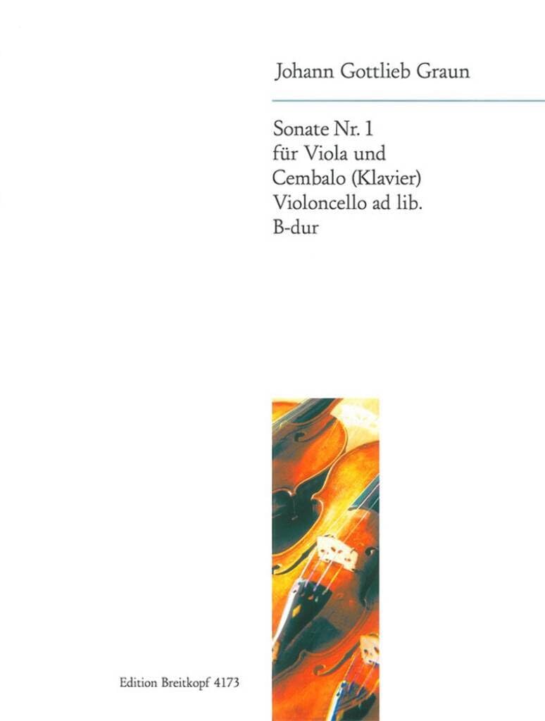 Sonate Nr. 1 B-dur für Viola und Klavier/Cembalo, Cello ad lib. (EB 4173) book