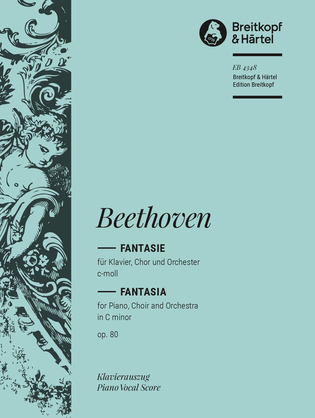 Chorfantasie c-moll op. 80 - Breitkopf Urtext - Klavierauszug (EB 4348): Für 2 Klaviere Sheet Music