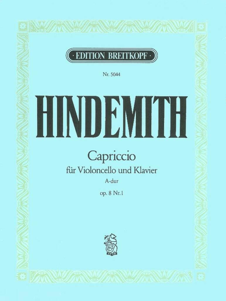 Capriccio A-dur op. 8/1 für Cello und Klavier (EB 5044) Sheet Music