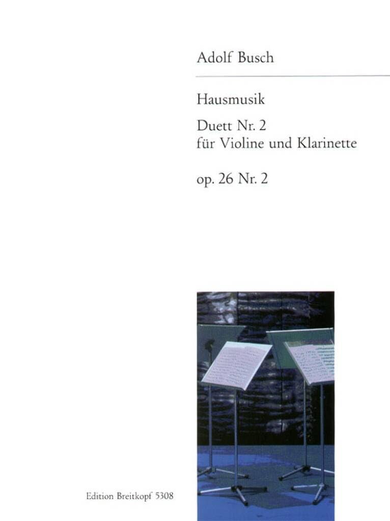 Hausmusik op. 26 für Klarinette und Violine Duett Nr. 2 (EB 5308) Sheet Music