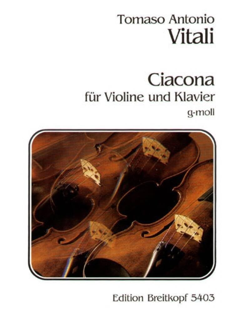 Chaconne g-moll - Ausgabe für Violine und Klavier (EB 5403) Arts & Music