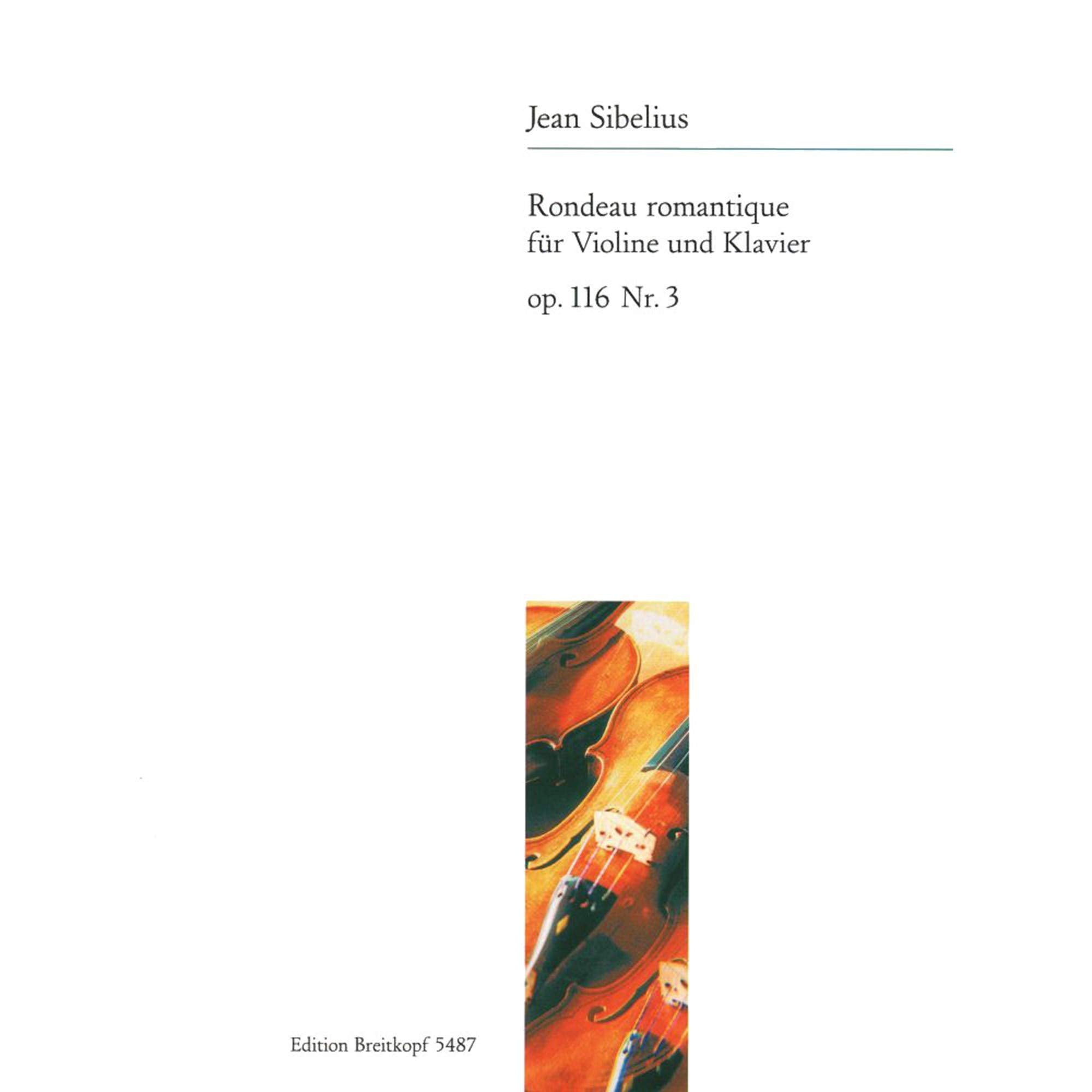 Rondeau romantique op. 116/3 für Violine und Klavier (EB 5487) Sheet Music