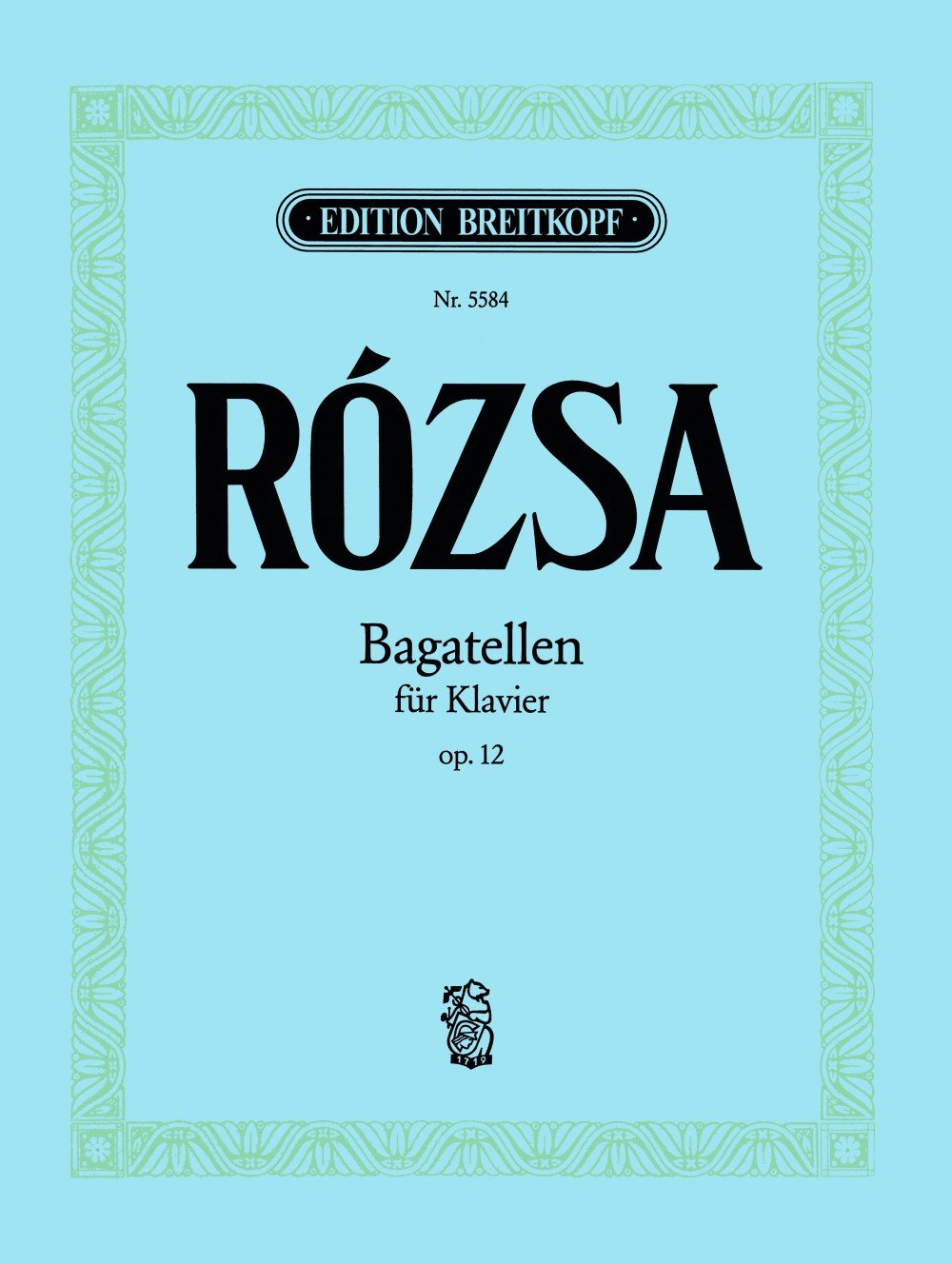 Bagatellen op. 12 für Klavier - Kleine Stücke für Spiel und Tanz (EB 5584) Sheet Music