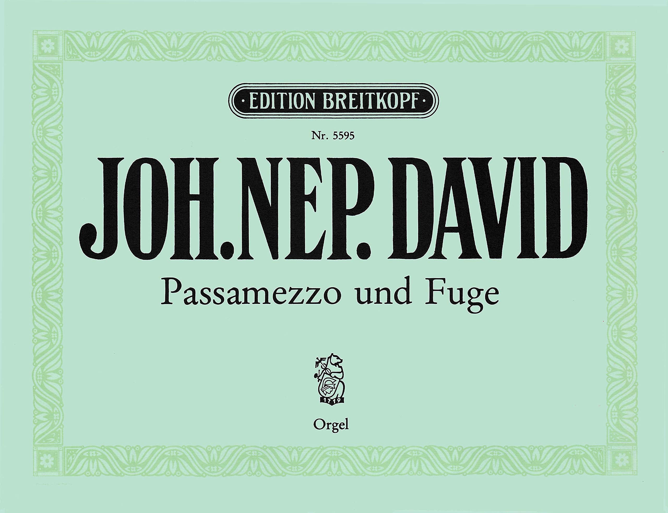 PASSAMEZZO UND FUGE G-MOLL ORGUE Sheet Music