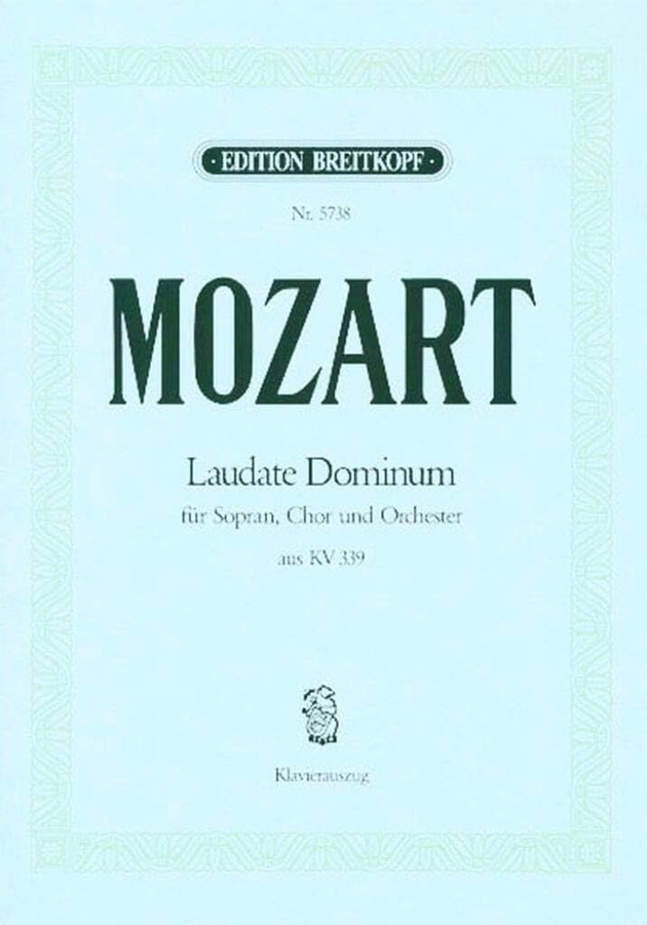Laudate Dominum' aus Vesperae solennes de confessore KV 339 - Klavierauszug (EB 5738): Für Sopran solo und Klavier Sheet Music