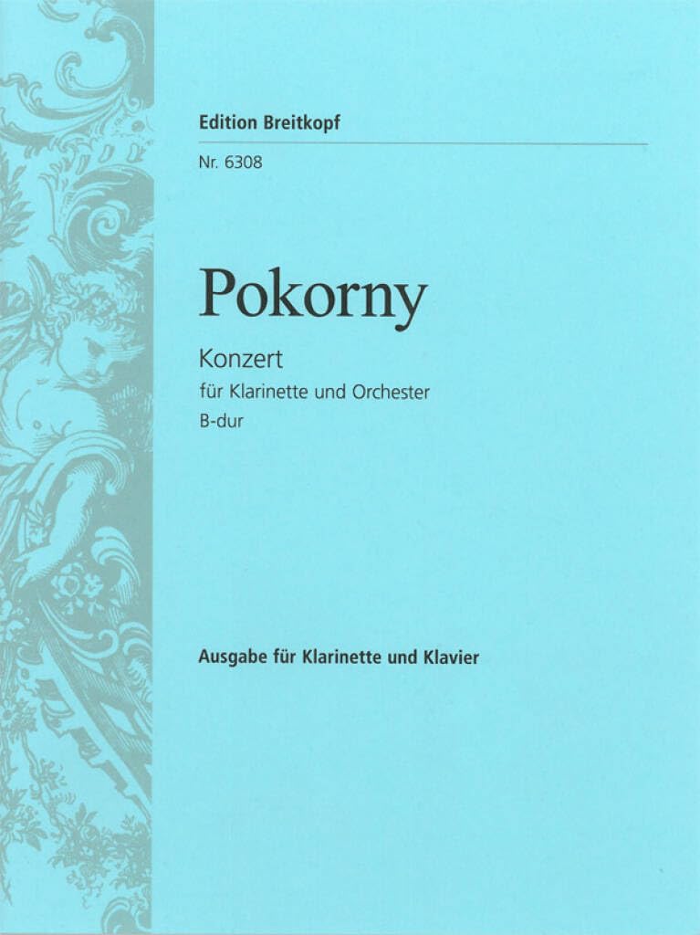 Klarinettenkonzert B-dur - Ausgabe für Klarinette und Klavier (EB 6308) Sheet Music