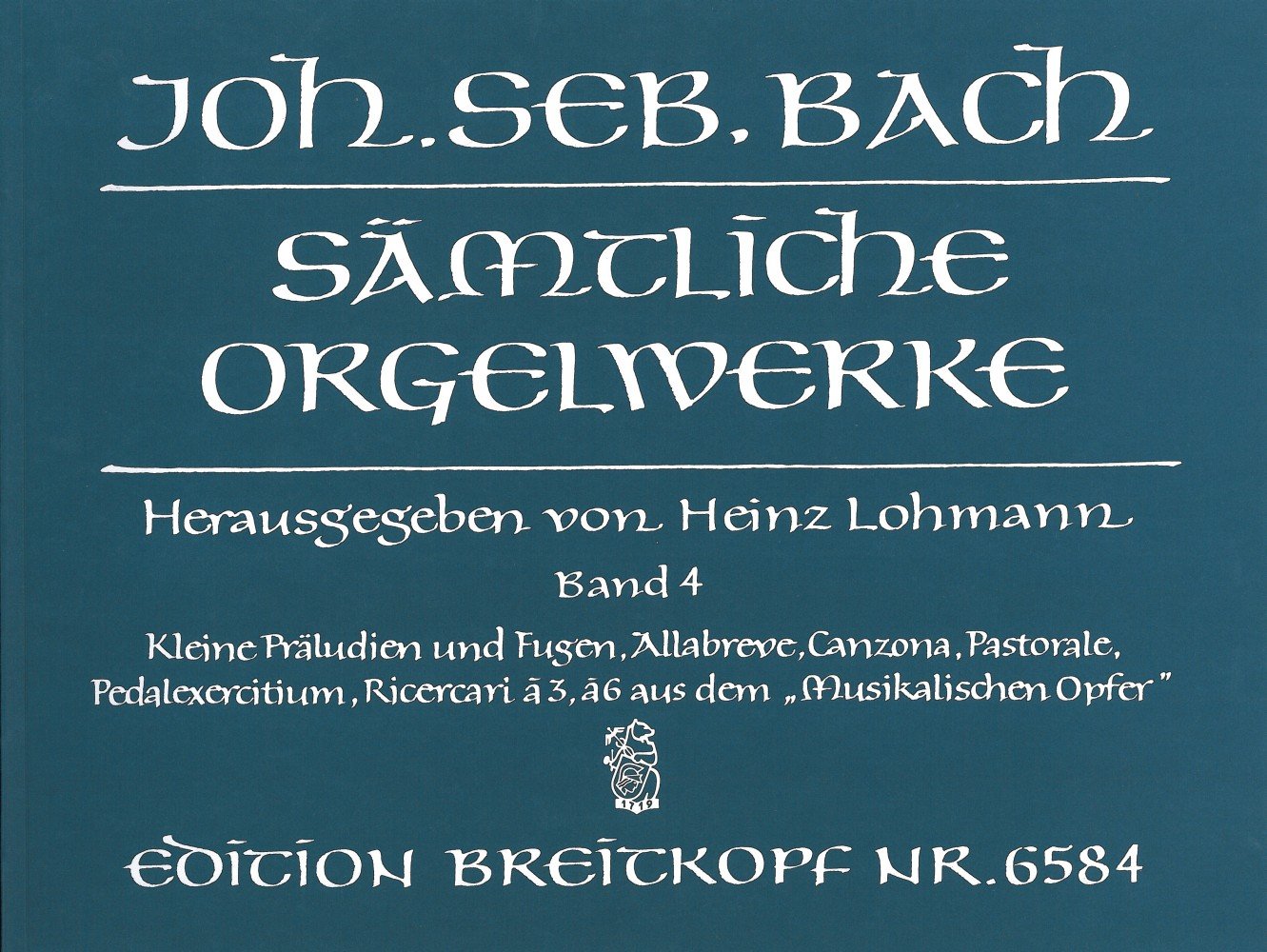 Sämtliche Orgelwerke in 10 Bänden (Lohmann-Ausgabe) Band 4: Kleine Präludien und Fugen, Allabreve, Canzona, Pastorale u.a. (EB 6584) Pop culture Books