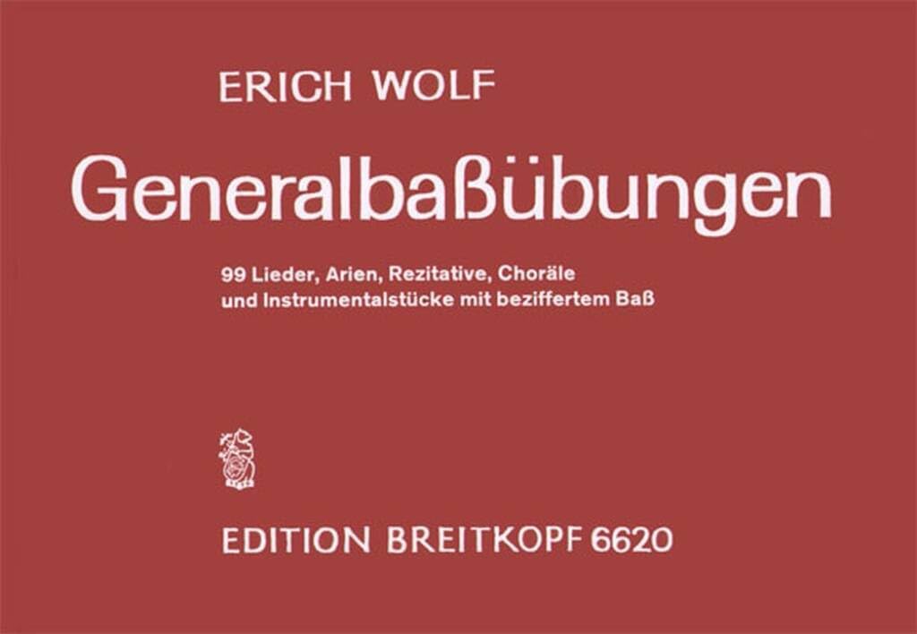 Generalbass-Übungen für Orgel (EB 6620) Arts & Music