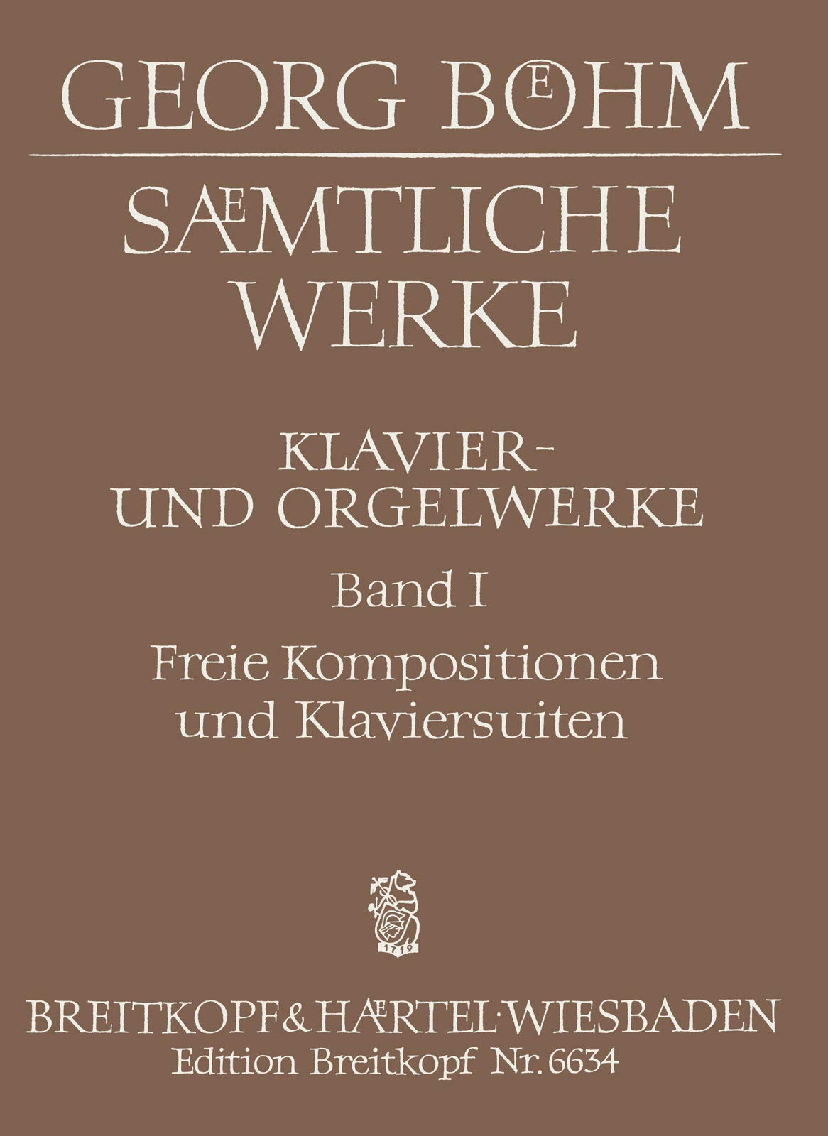 Sämtliche Werke für Tasteninstrument Band 1 (EB 6634) Sheet Music