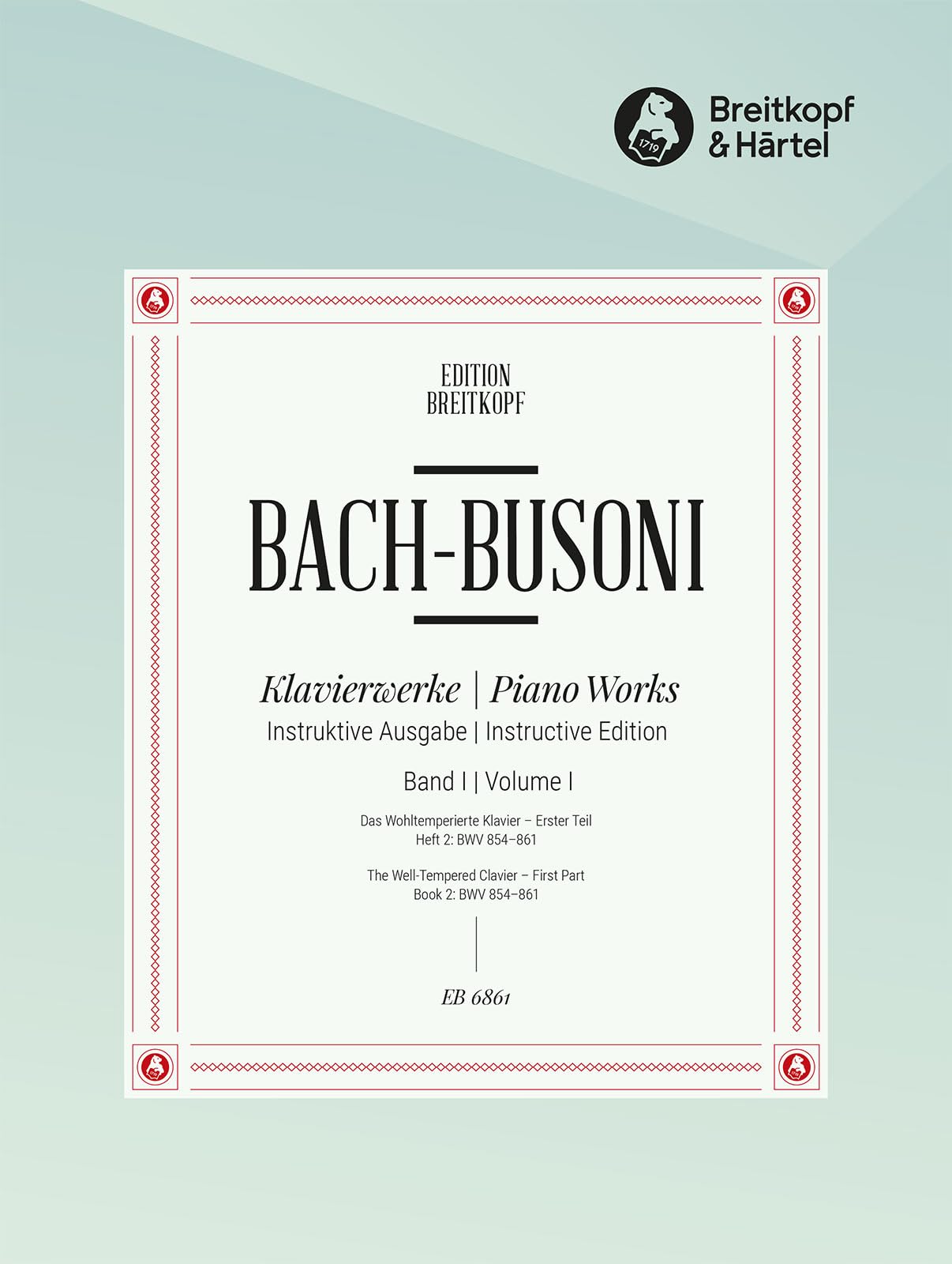 Wohltemperierte klavier 1 2 piano book