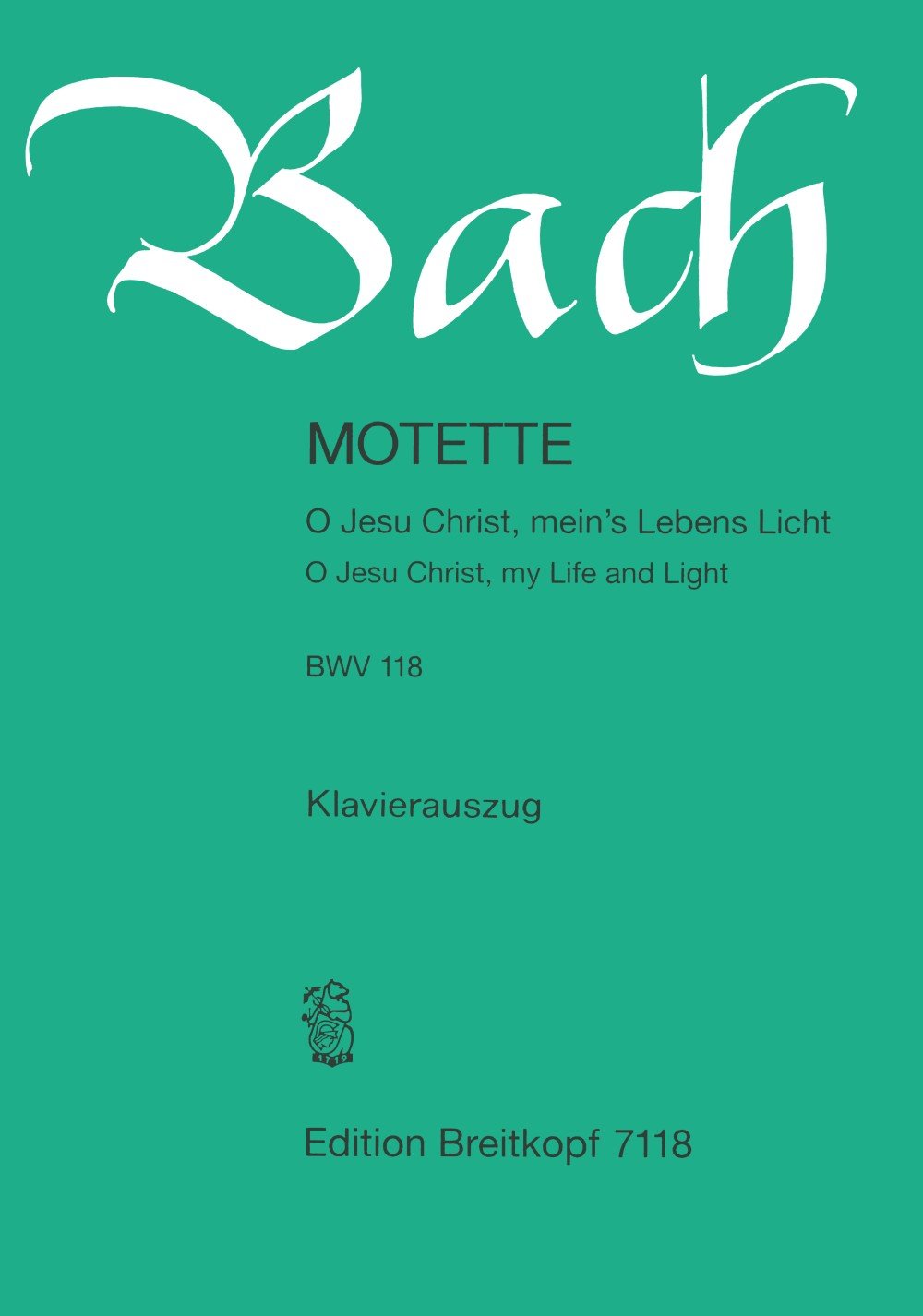 Kantate 118 o jesu christ book