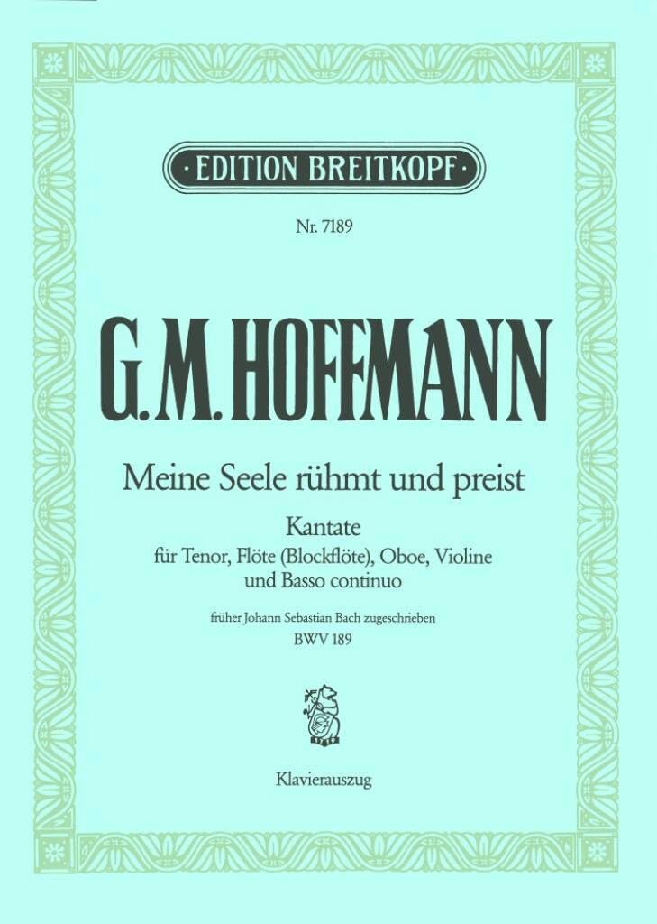 Kantate 189 meine seele ruhmt book