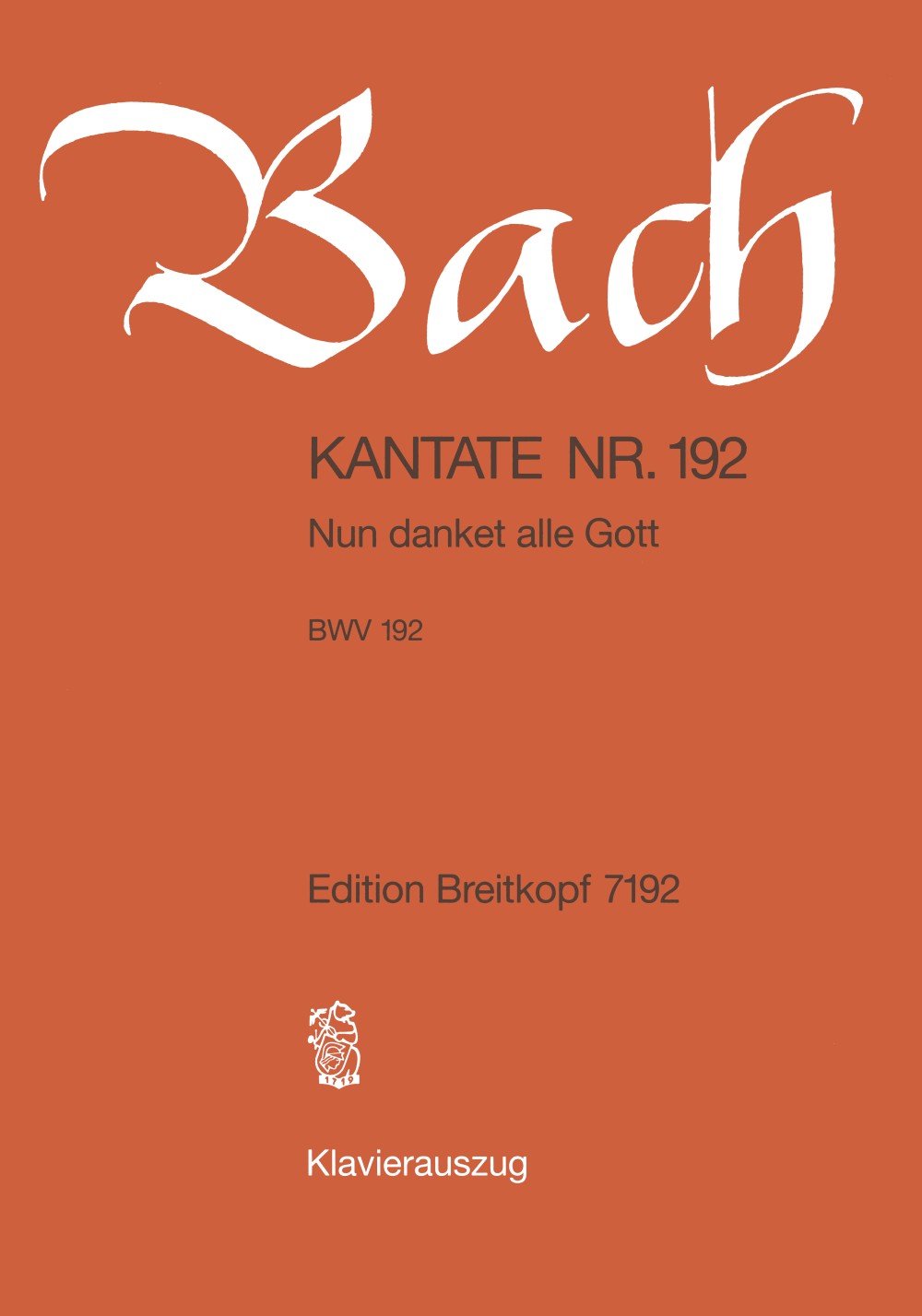 Kantate 192 nun danket alle book
