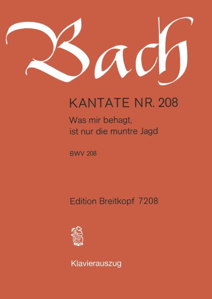 Kantate 208 was mir behagt,ist book