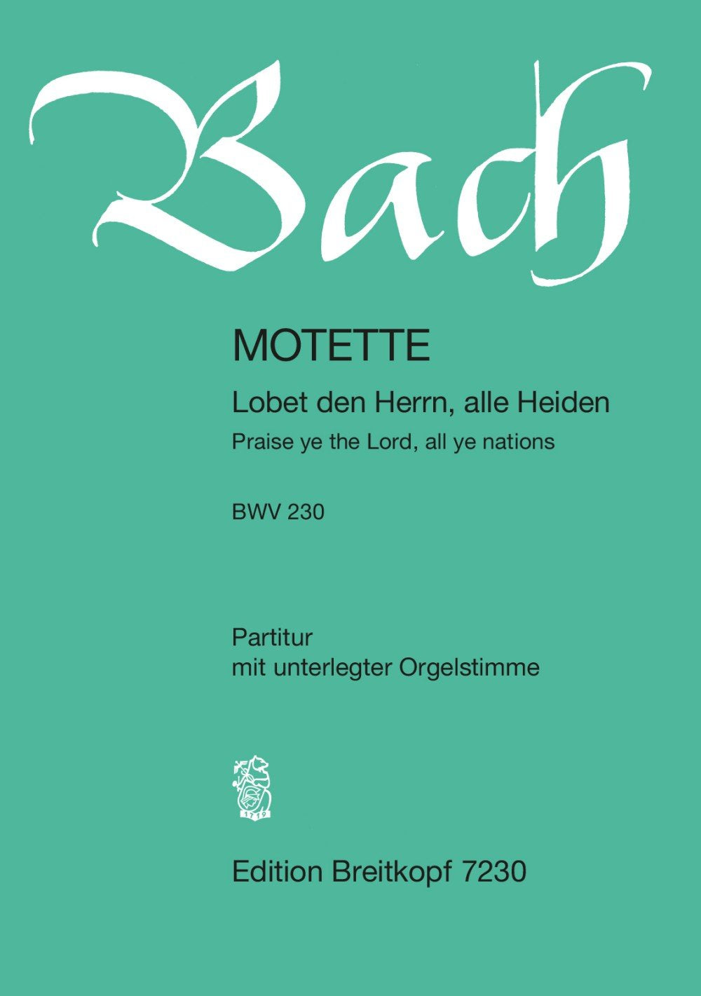 Motet bwv230 lobet den herrn book