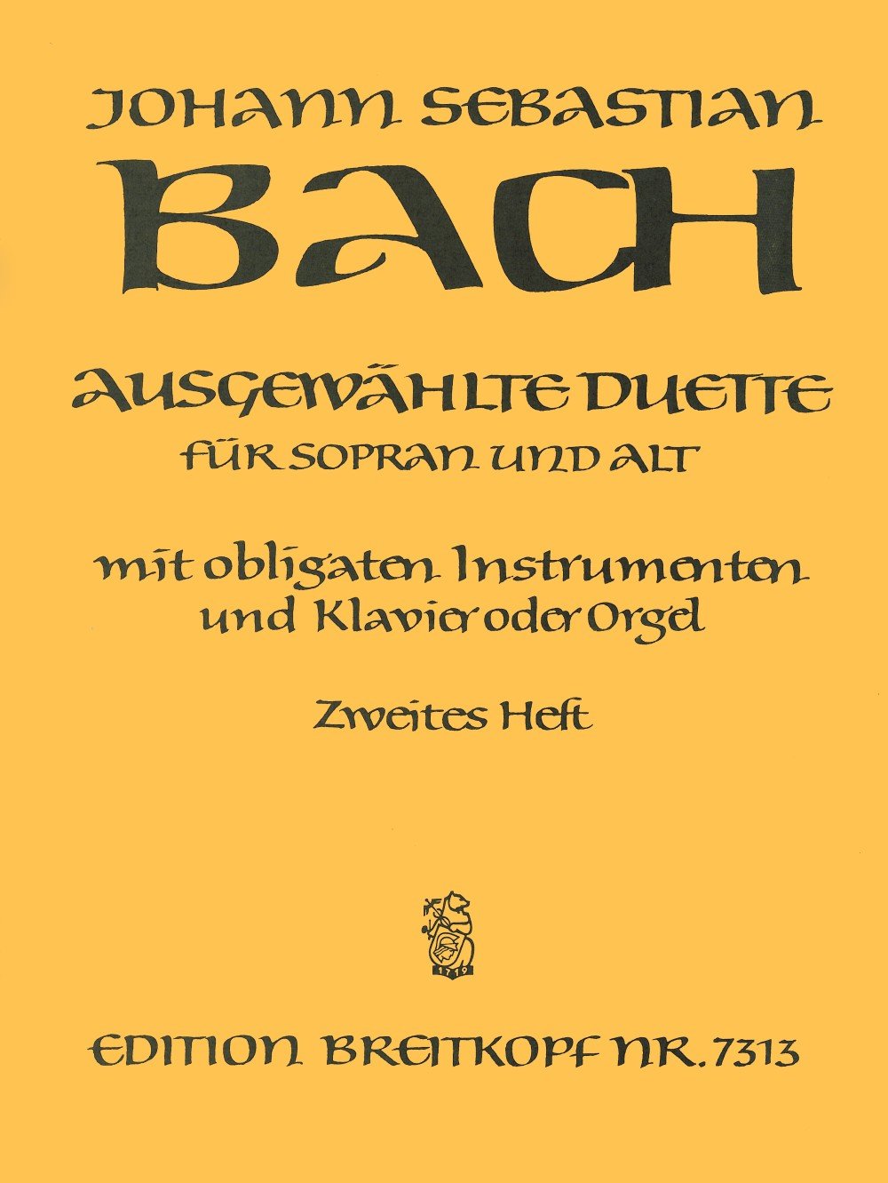Ausgewählte Duette für Sopran und Alt (mit Instrumenten und Klavier) Heft 2 (EB 7313) Sheet Music