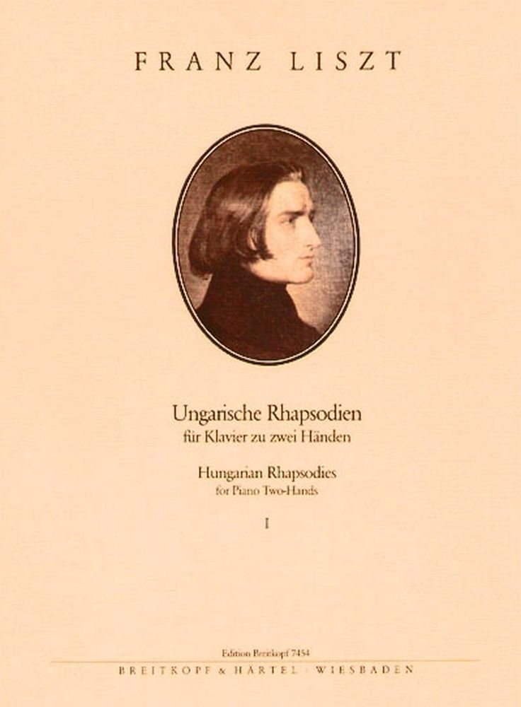 Ungarische Rhapsodien für Klavier Band 1: Nr. 1-7 (EB 7454): (Raabe, P., Bartok, B., Kellerman, B.) Sheet Music