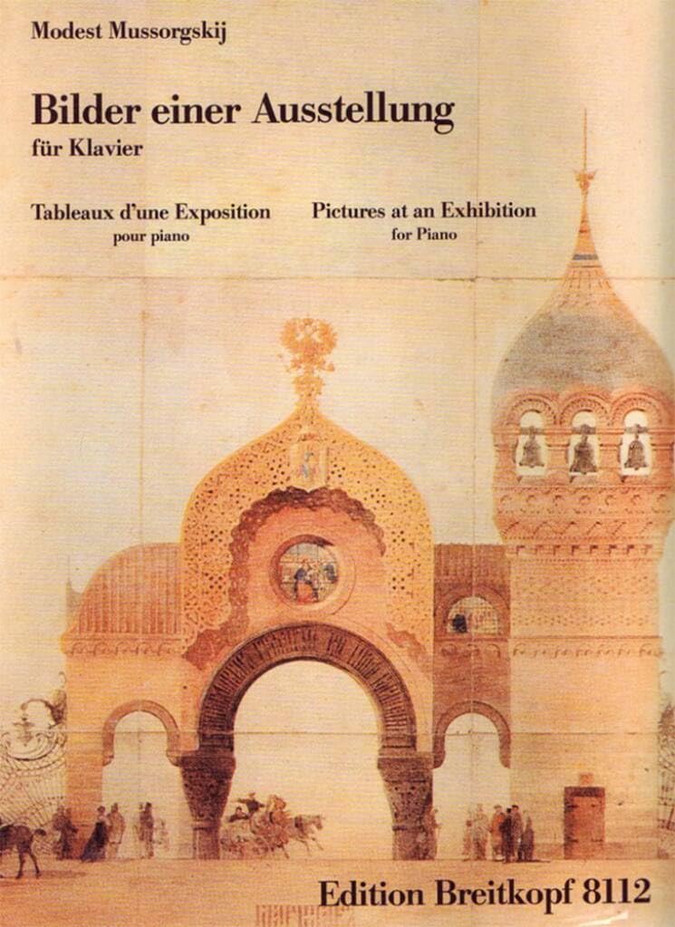 Bilder einer Ausstellung für Klavier - mit Farbreproduktionen der Bilder von V.A. Hartmann (EB 8112) Sheet Music