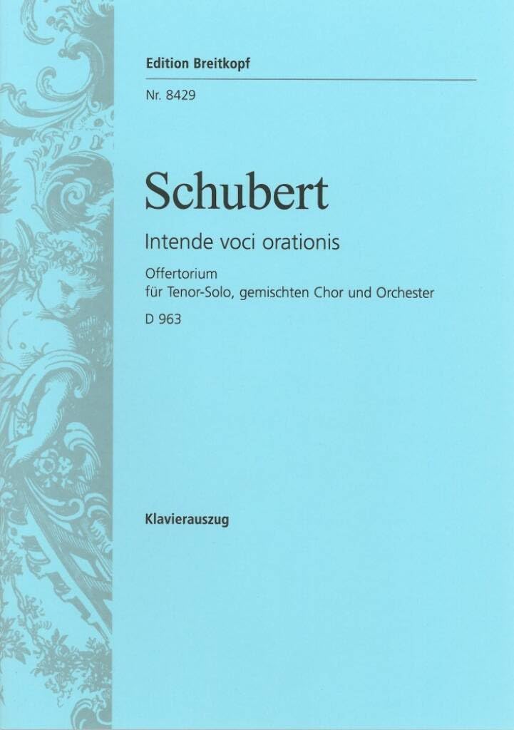 Offertorium D 963 - Intende voci orationis - Klavierauszug (EB 8429) Sheet Music