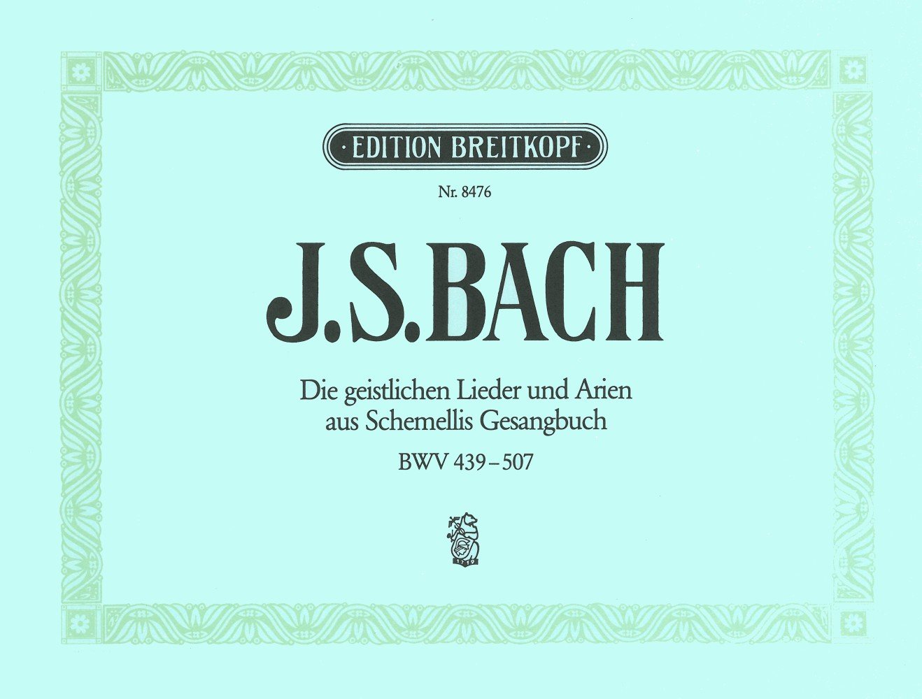 Die geistlichen Lieder und Arien aus Schemellis Gesangbuch für Singstimme und Klavier (EB 8476) Sheet Music
