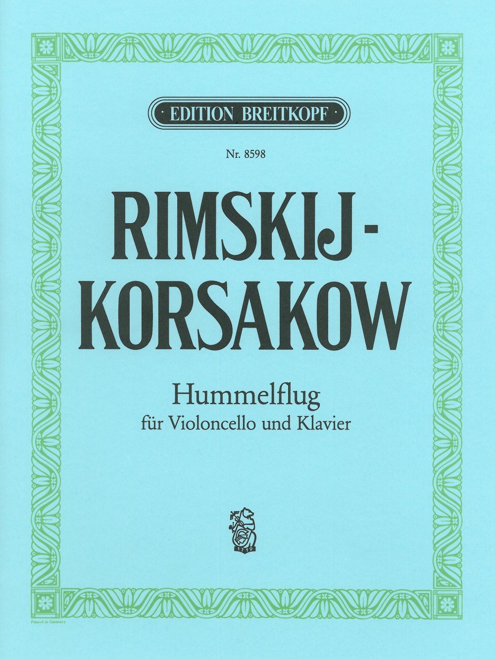 Hummelflug aus: Das Märchen vom Zar Saltan - Bearbeitung für Cello und Klavier (EB 8598) Sheet Music