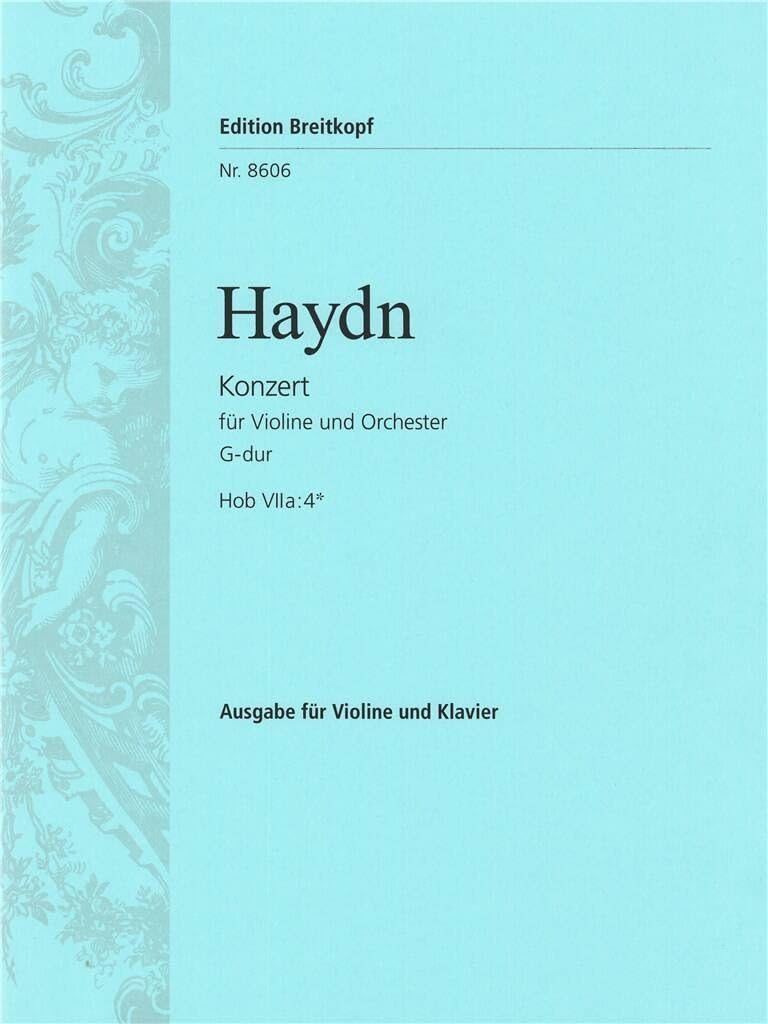 Violinkonzert G-dur Hob VIIa:4* - Ausgabe für Violine und Klavier (EB 8606) Sheet Music