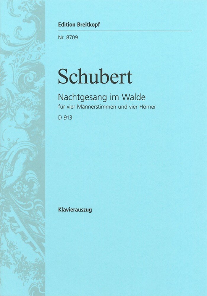 Nachtgesang im Walde D 913 - Sei uns stets gegrüsst - Klavierauszug (EB 8709) Sheet Music
