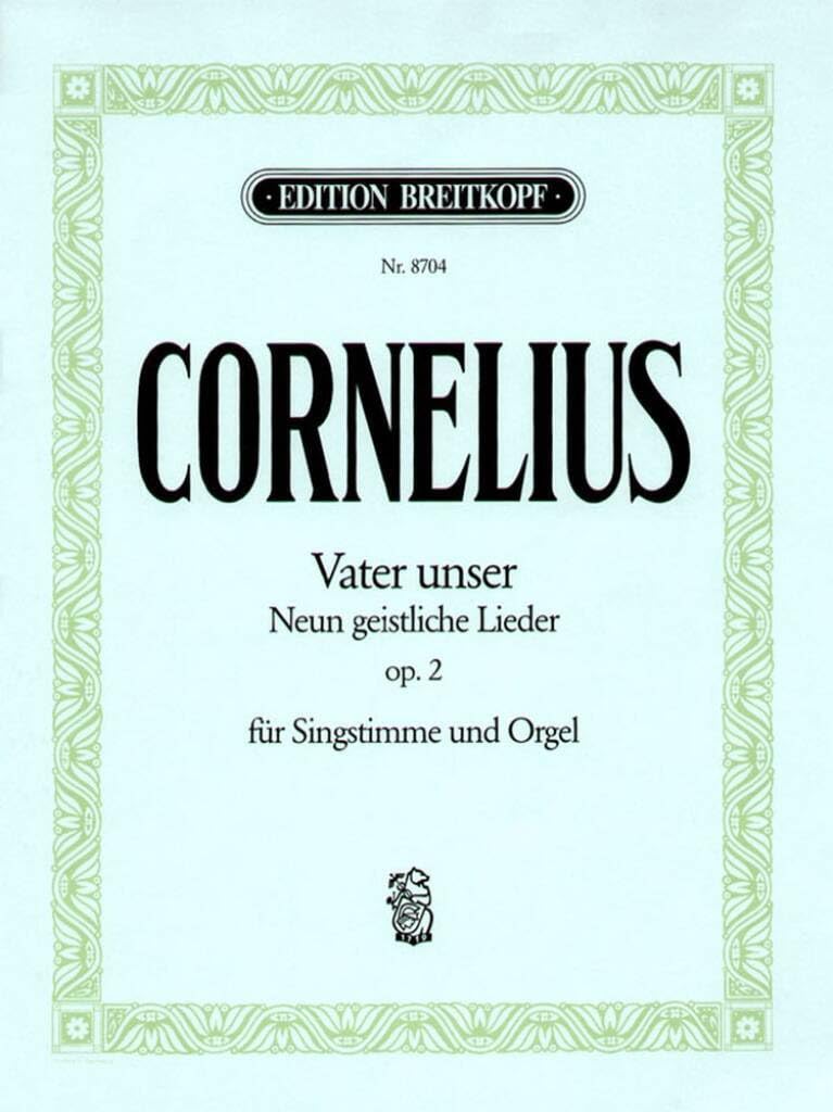 Vater unser op. 2 Neun geistliche Lieder - Ausgabe für mittlere Stimme und Orgel (EB 8704) Sheet Music