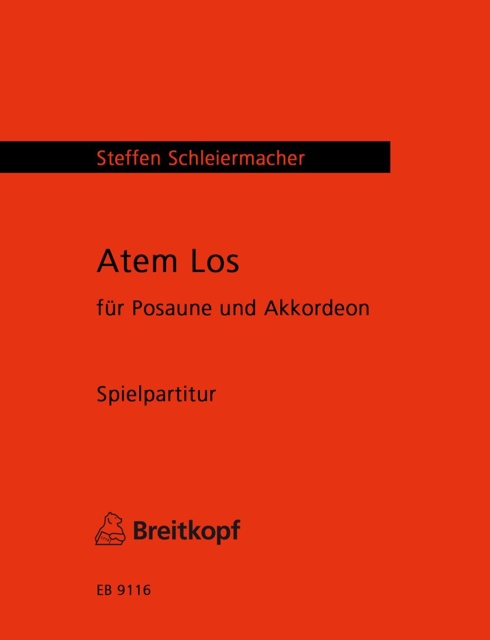 Atem Los für Posaune und Akkordeon (EB 9116 ) Sheet Music