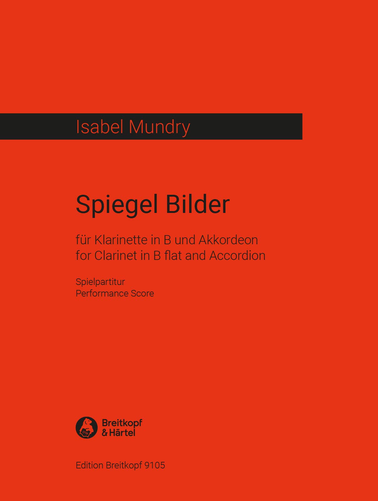 Spiegel Bilder für Klarinette und Akkordeon (EB 9105 ) Sheet Music