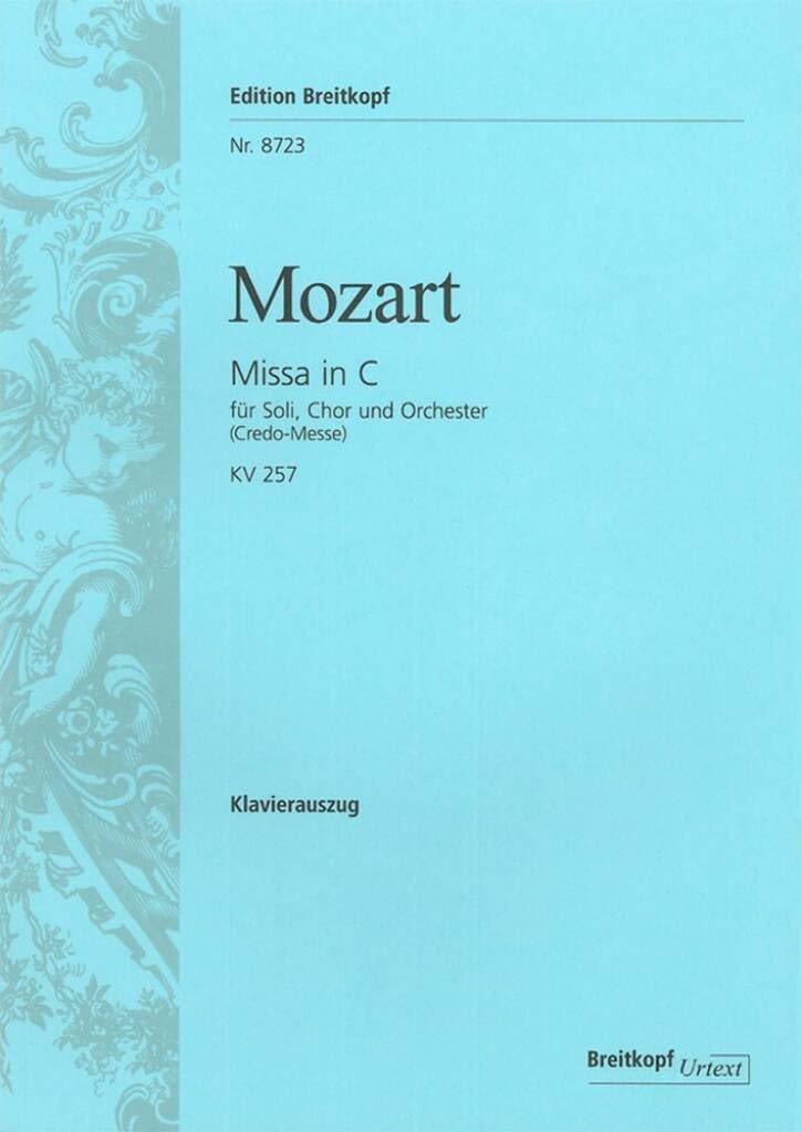 Missa C-dur KV 257 - Credo-Messe - Breitkopf Urtext - Klavierauszug (EB 8723) Sheet Music