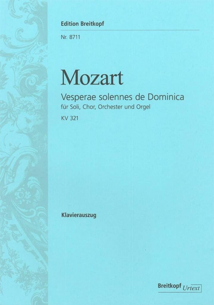 Vesperae solennes de Dominica KV 321 - Breitkopf Urtext - Klavierauszug (EB 8711) Sheet Music