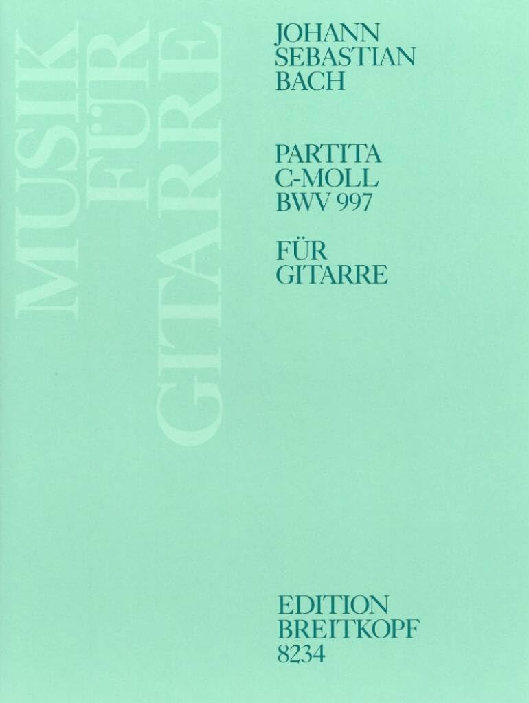 Partita c-moll BWV 997 für Laute - Bearbeitung für Gitarre (EB 8234) Sheet Music