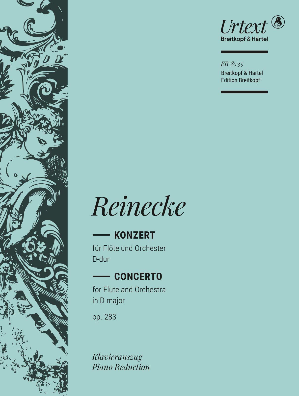 Flötenkonzert D-dur op. 283 Breitkopf Urtext - Ausgabe für Flöte und Klavier (EB 8735) Sheet Music
